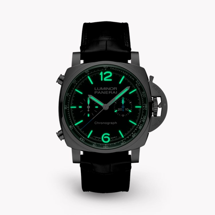 Panerai Luminor Chronograph - 44mm 44mm, Black Dial, Arabic/Baton Numerals_3