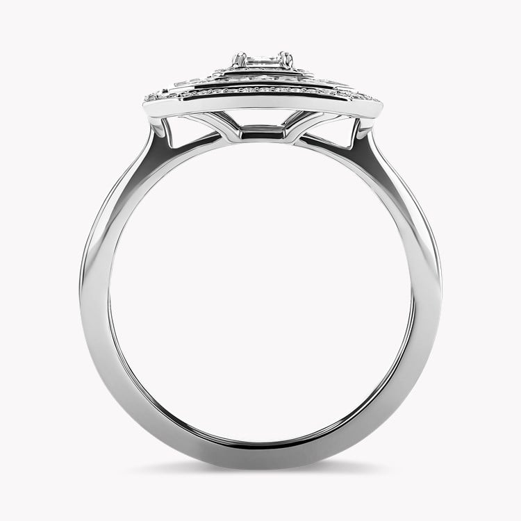 Asscher cut Diamond Ripple Ring Asscher Cut. Four Claw Set_3