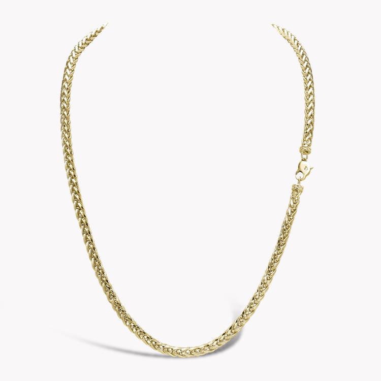 Handmade English Chain 75cm Light Chain Necklace in 18CT Yellow Gold _1