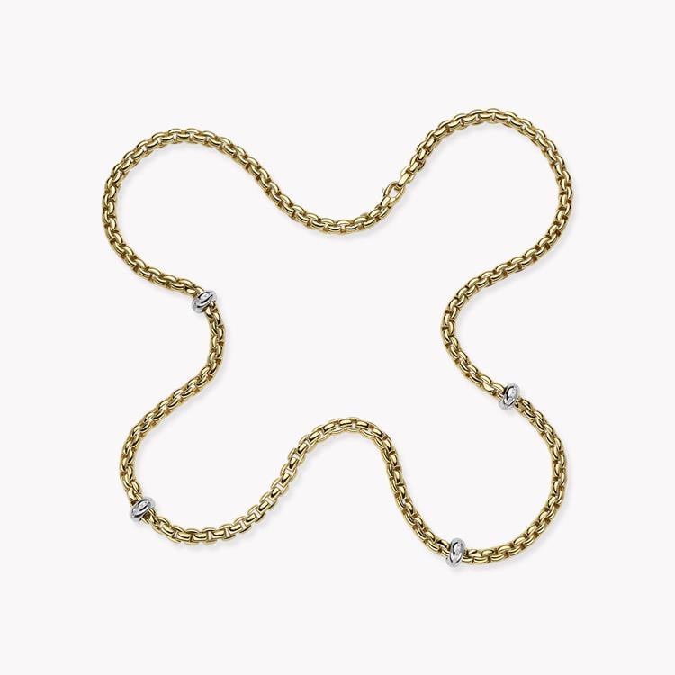 Fope Eka Diamond Necklace 0.52CT in 18CT Yellow Gold Brilliant Cut, Pavé Set_1