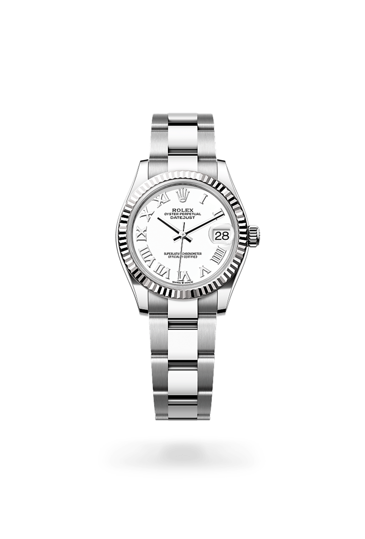 Datejust 31, Oyster, 31 mm, Oystersteel and white gold