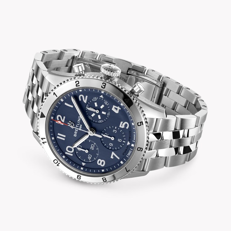 Breitling Classic AVI Chronograph 42 Tribute to Vought F4U Corsair 42mm, Blue Dial, Arabic Numerals_3