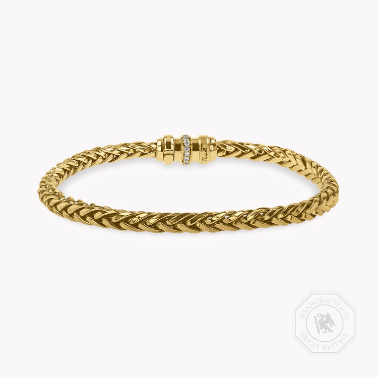 English Chain 0.10ct Diamond Bracelet Brilliant cut, Claw set_1