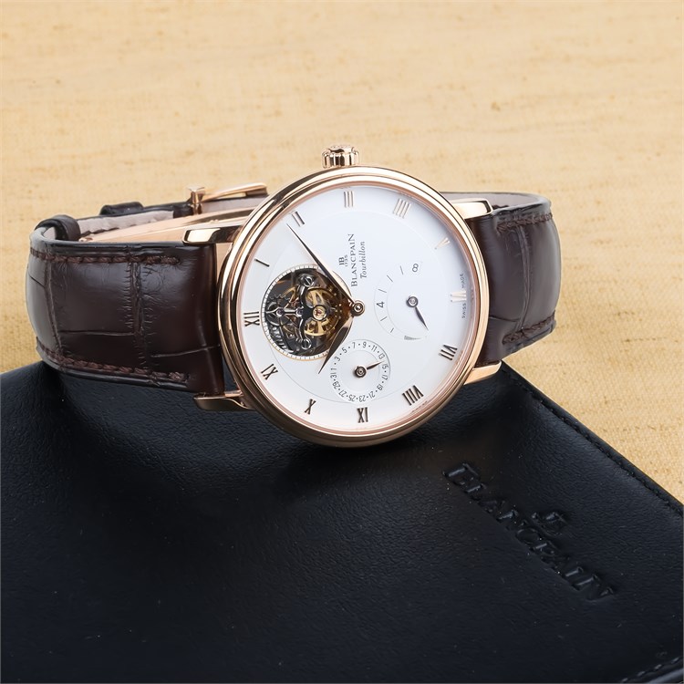 Blancpain Villeret 37.5mm, White Dial, Roman Numerals_8