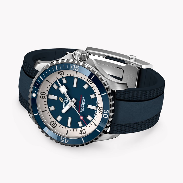 Breitling Superocean Automatic 42 42mm, Blue Dial, Baton Numerals_4