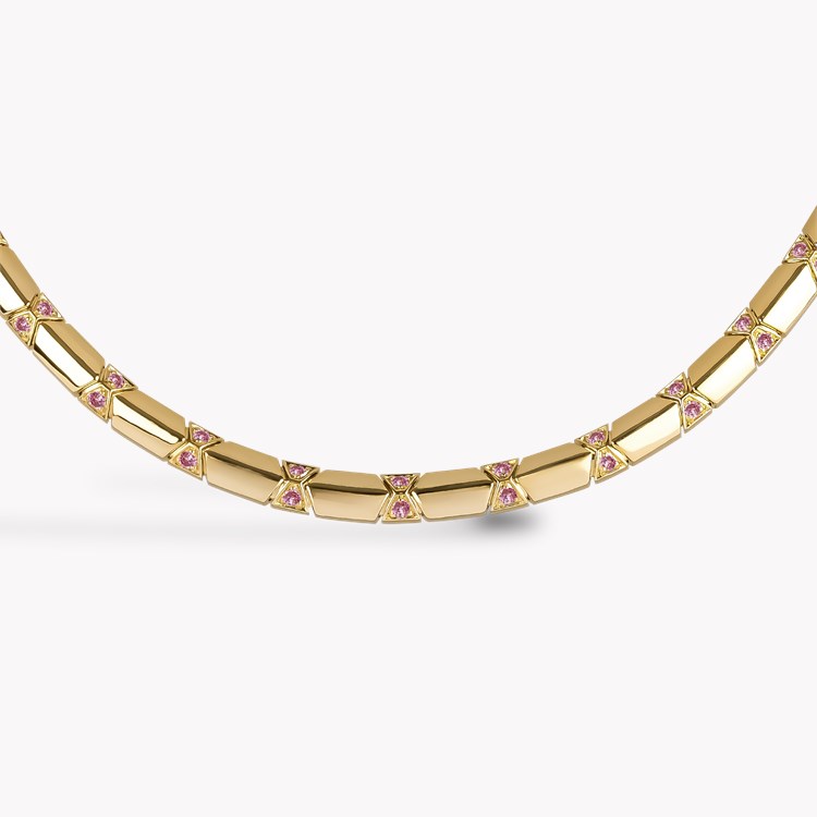 Origins Pink Diamond Necklace Brilliant Cut, Grain Set_2