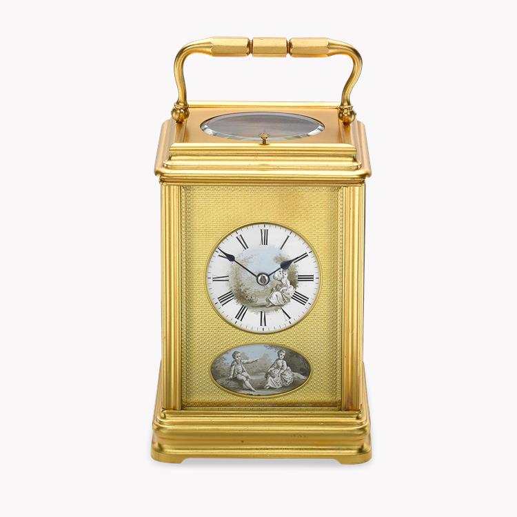 Victorian Canellee cased carriage clock   Circa 1875 _1
