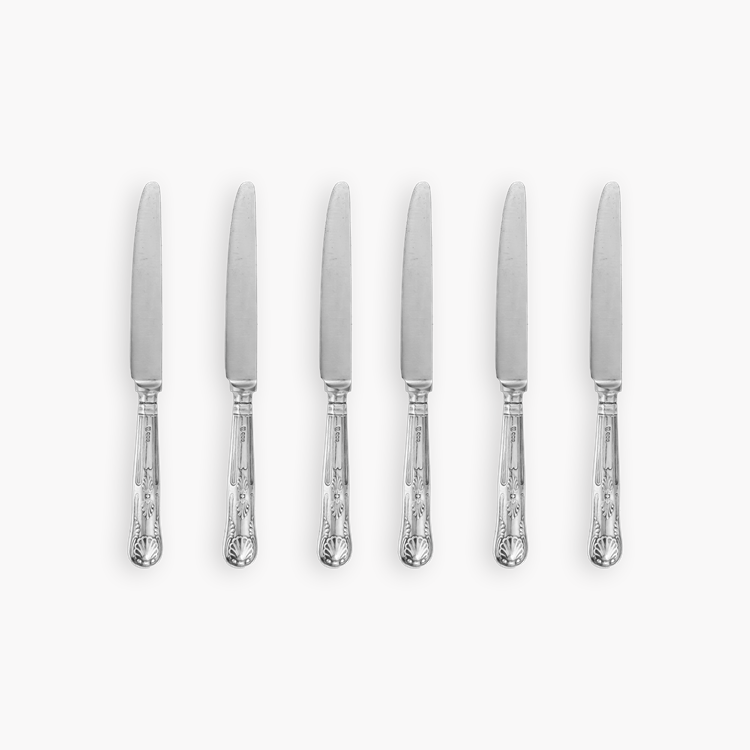 Silver Sixty-Seven Piece Queens Pattern Cutlery Set _8
