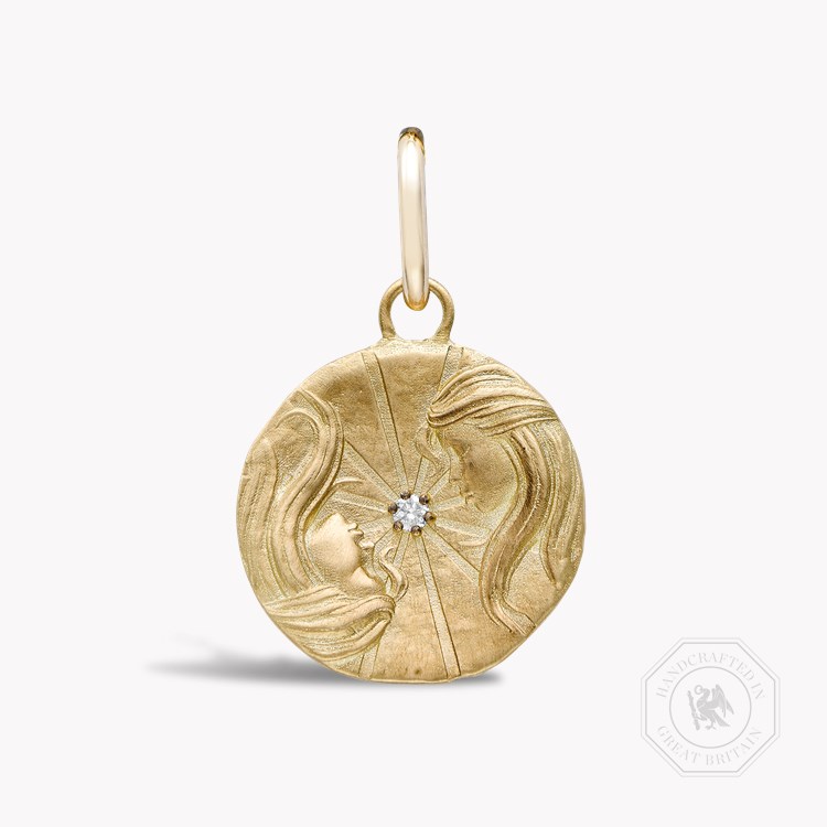 Gemini Pendant Charm Brilliant cut, Claw set_1
