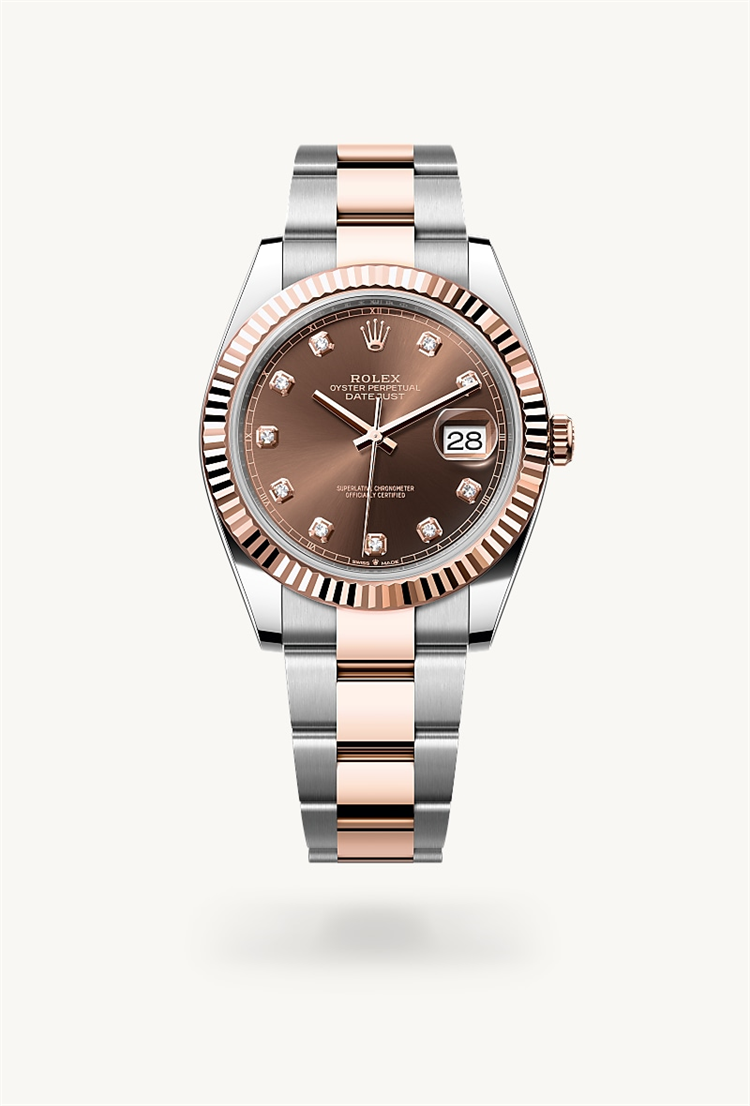 Datejust 41, Oyster, 41 mm, Oystersteel and Everose gold