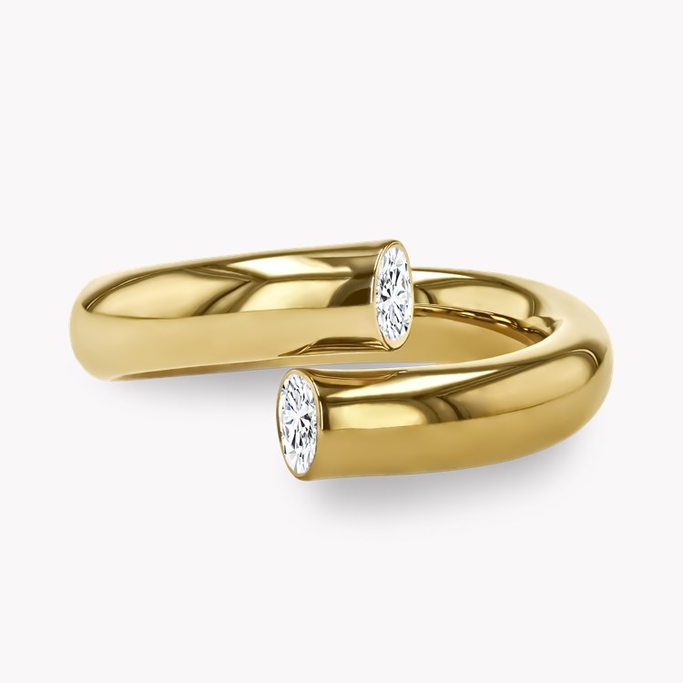 Eclipse 0.33ct Diamond Single Row Classic Spring Ring Brilliant Cut, Rubover Set_2