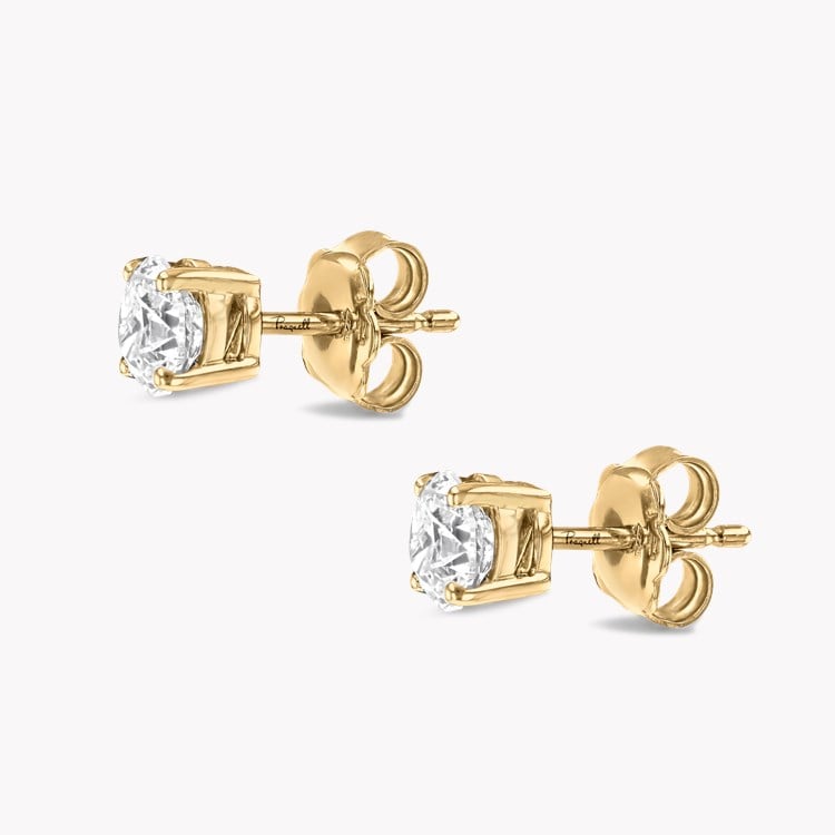 Brilliant Cut Diamond Earrings Stud Earrings with 4 Claw Setting_2