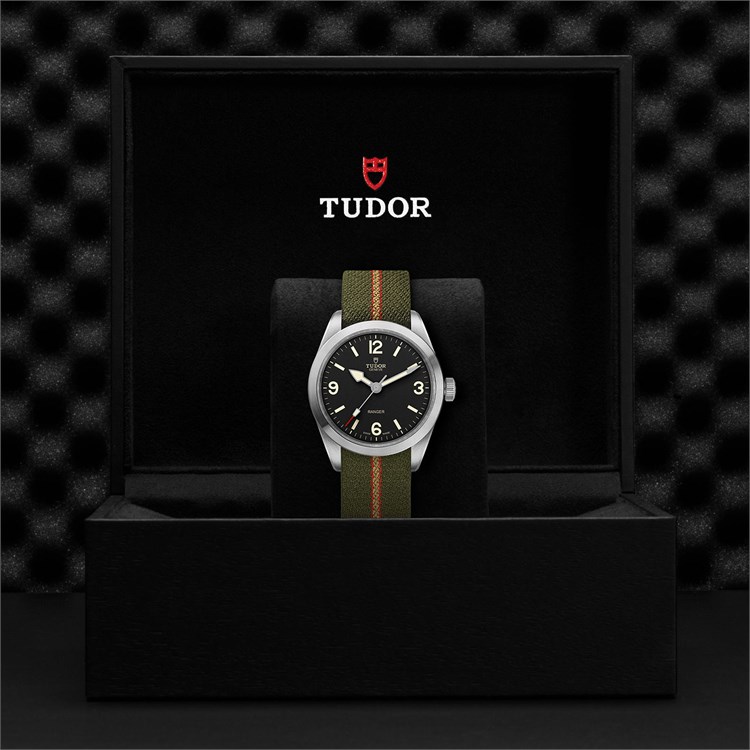 Tudor Heritage Ranger 39mm, Black Dial, Arabic/Baton Numerals_4