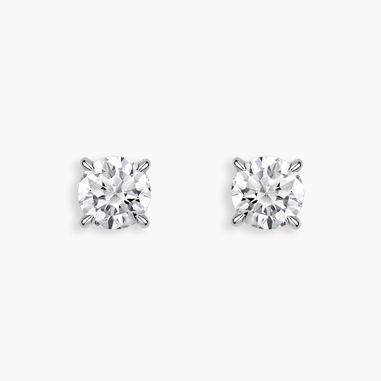 Contemporary Brilliant Cut 1.02ct Diamond Stud Earrings Brilliant cut, Claw set_1