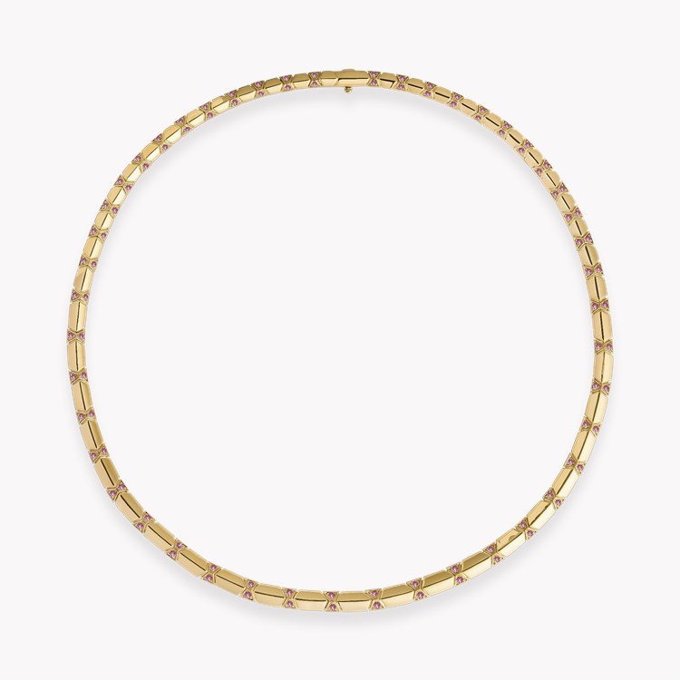Origins Pink Diamond Necklace Brilliant Cut, Grain Set_3