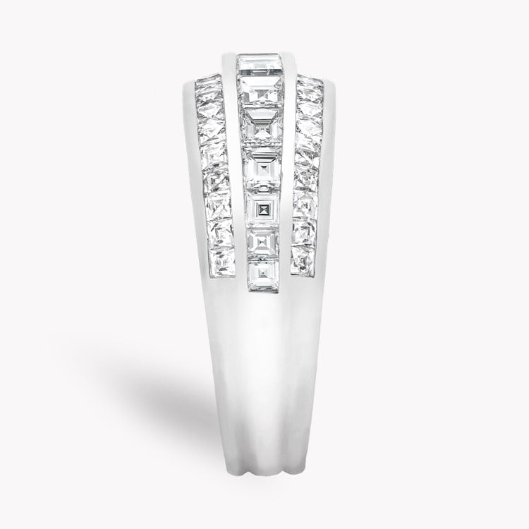 Manhattan Classic Diamond Ring Carre & French Cut, Channel Set_4