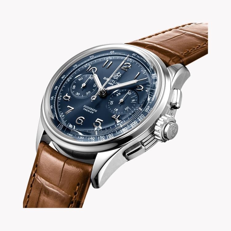 Breitling Premier B15 Duograph 42 42mm, Blue Dial, Arabic Numerals_2