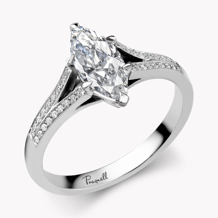 Imperial 0.91ct Marquise Cut Diamond Ring Marquise Cut, Claw Set_1