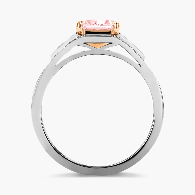 Masterpiece Astoria 1.28ct Fancy Orangy-Pink Diamond Ring Radiant Cut, Claw Set_3