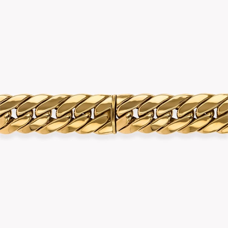 Retro Curb Link Necklace _3