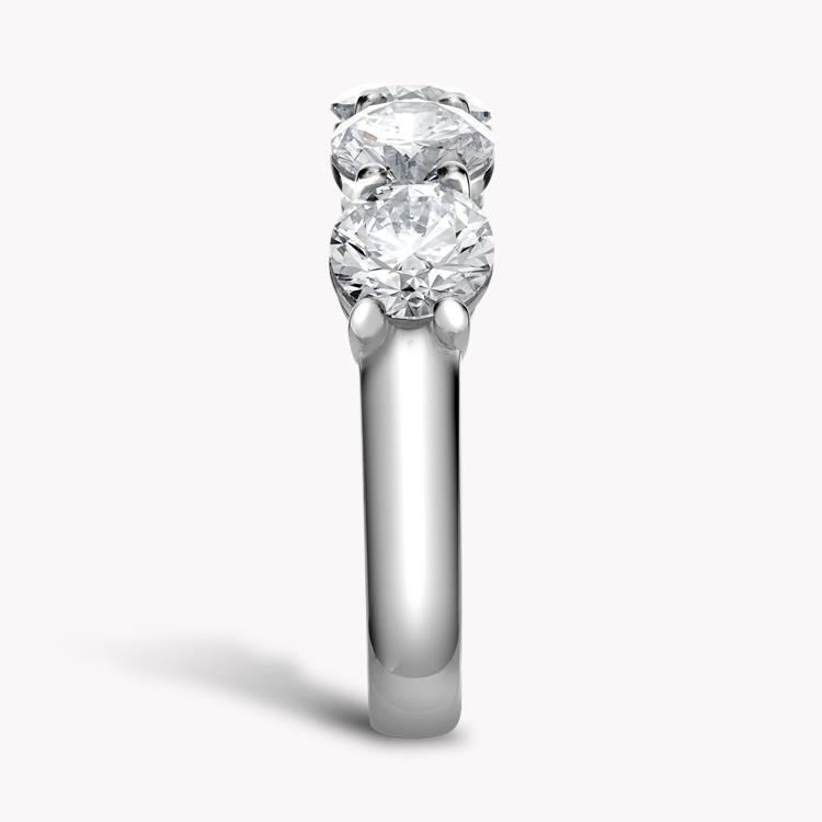 Round Brilliant Cut Diamond Five-Stone Ring Brilliant Cut, Five-Stone, Claw Set_4