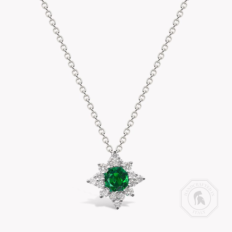Star Struck Emerald Pendant Brilliant cut, Claw set_1