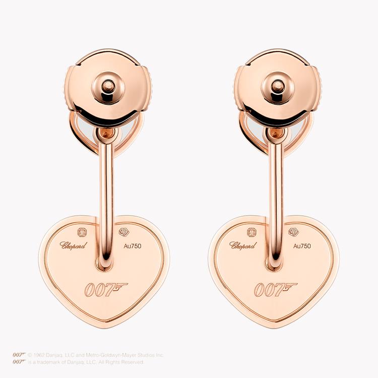 Chopard James Bond 007 Happy Hearts Diamond Earrings Brilliant Cut, Pave Set_3