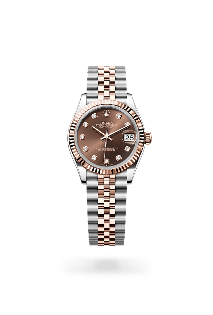 Datejust 31, Oyster, 31 mm, Oystersteel and Everose gold