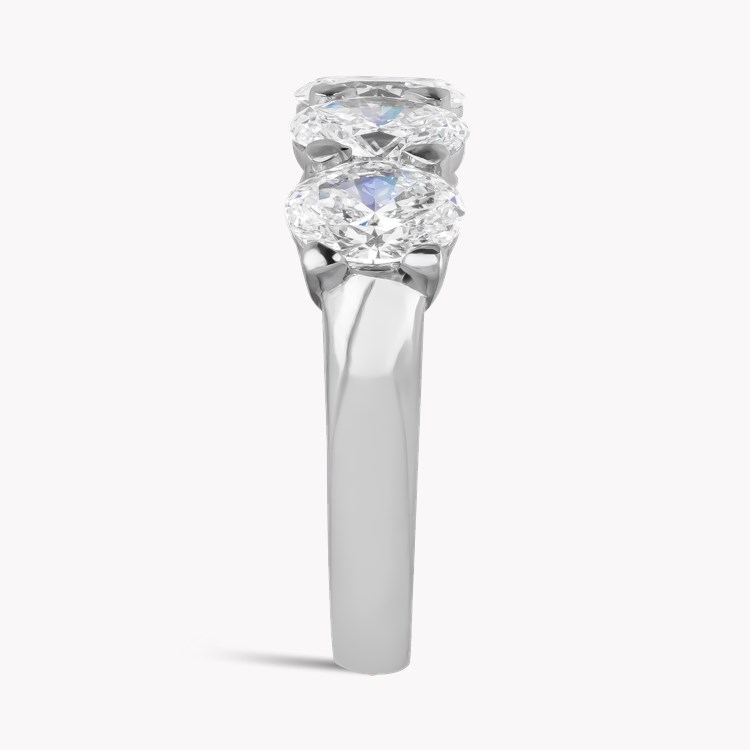Five Stone Diamond Ring Oval Cut, Claw Set_4