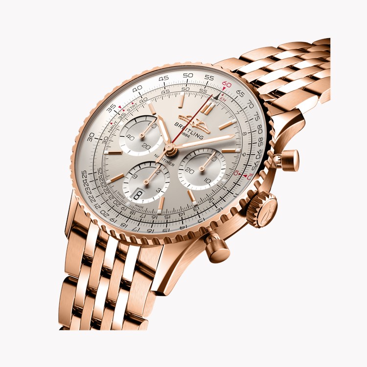Breitling Navitimer B01 Chronograph 41 41mm, Silver Dial, Baton Numerals_3