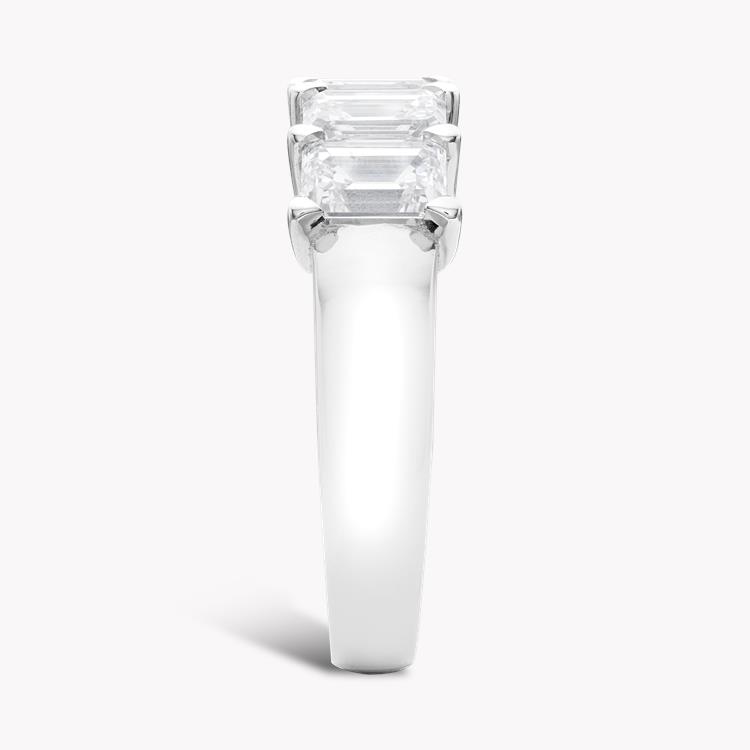 Five Stone Diamond Ring Emerald Cut, Claw Set_4