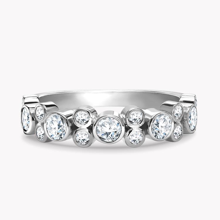 Bubbles Diamond Band Ring Brilliant Cut, Rubover Set_2