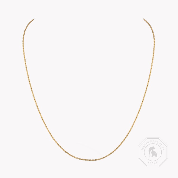 Rope Style Chain (45cm) Brilliant Cut, Rubover Set_1