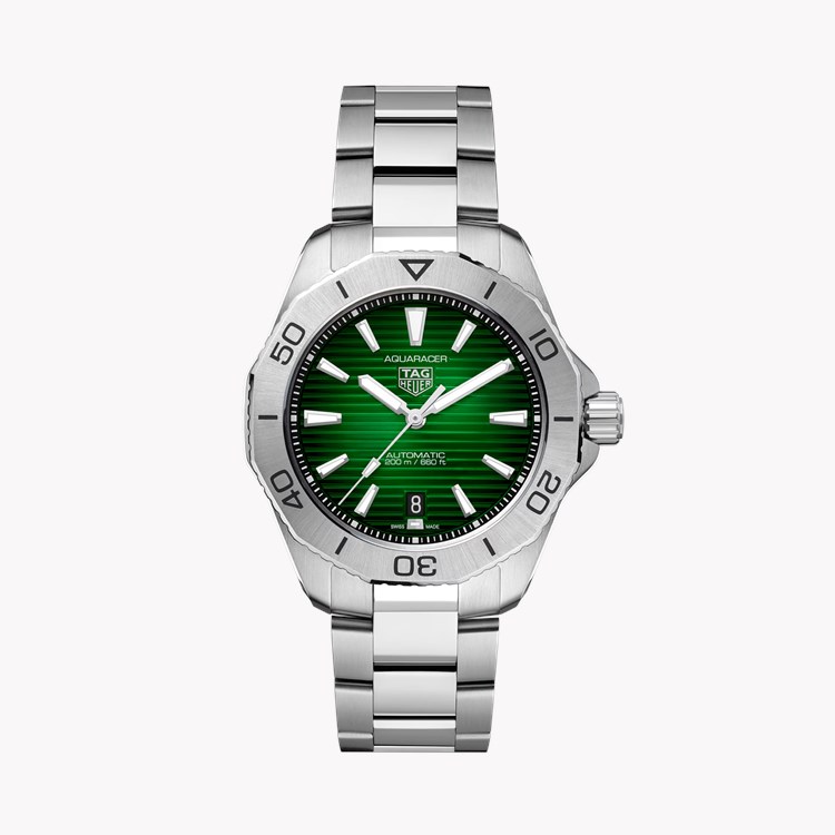 Tag Heuer Aquaracer Professional 200 40mm, Green Dial, Baton Numerals_1