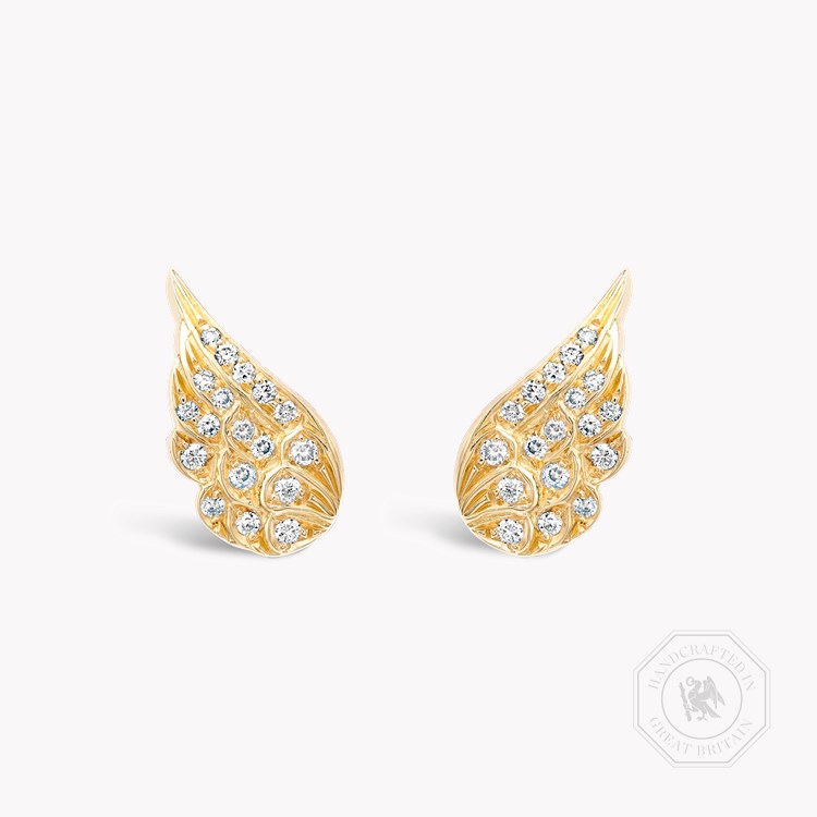 Tiara Small Diamond Earrings Brilliant Cut, Grain Set_1