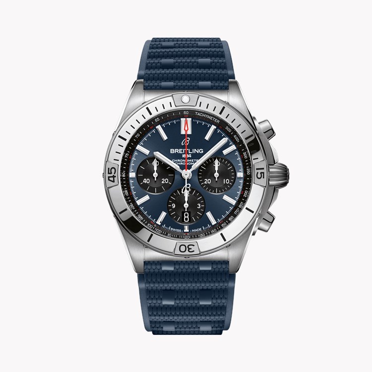 Breitling Chronomat B01 42mm, Blue Dial, Baton Numerals_1