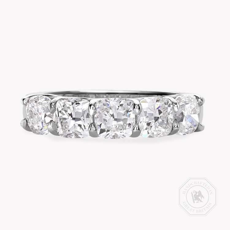 Cushion Cut Diamond Five-Stone Ring