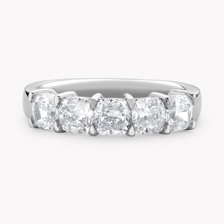 Cushion Cut Diamond Five-Stone Ring Cushion Cut, Five-Stone, Claw Set_2