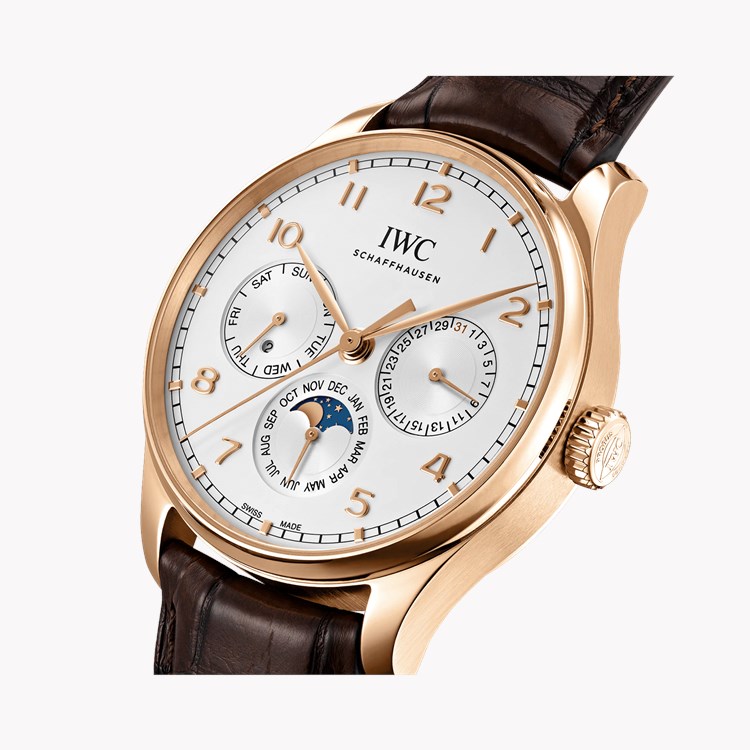 IWC Portugieser Perpetual Calendar 42 42.4mm, Silver Dial, Arabic Numerals_3