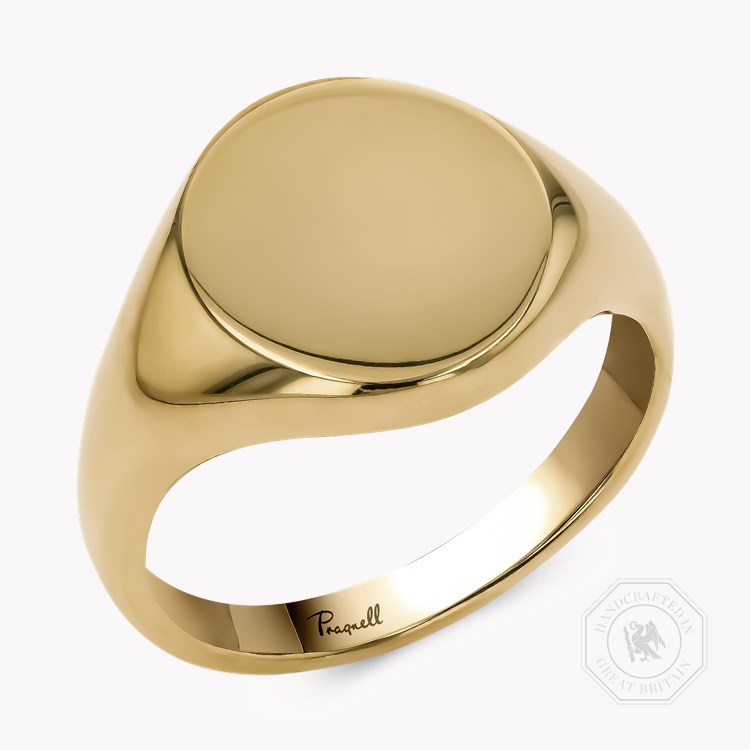 Plain Oval Signet Ring 15mm x 13mm_1
