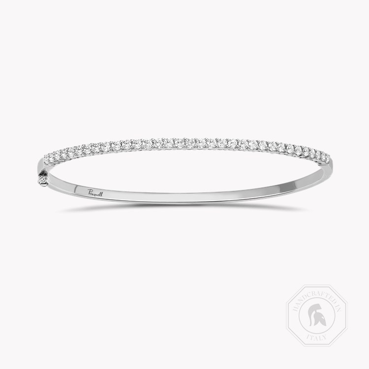 Diamond Half Hoop Bangle
