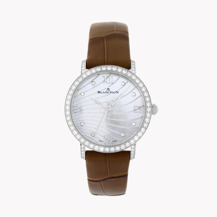 Blancpain Villeret   6104 4654 55A 29.2mm, Mother of Pearl Dial, Diamond Numerals_1
