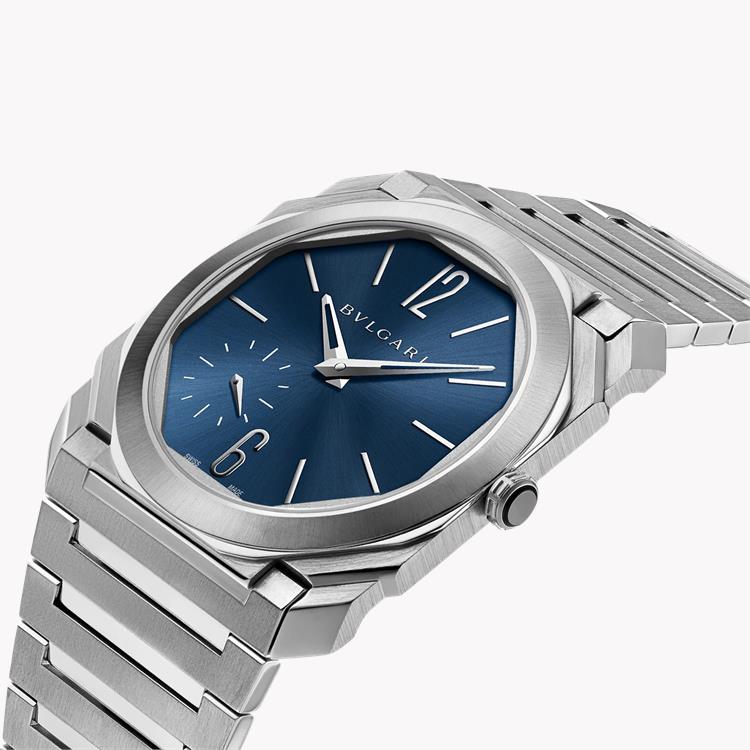 Bvlgari Octo Finissimo 40mm, Blue Dial, Arabic & Baton Numerals_2