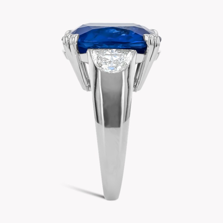 Masterpiece 16.04ct Burma Sapphire and Diamond Ring Antique Cushion Cut, Claw Set_4