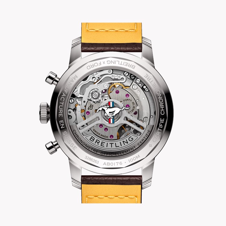 Breitling Top Time B01 Ford Mustang 41mm, Green Dial, Baton Numerals_2