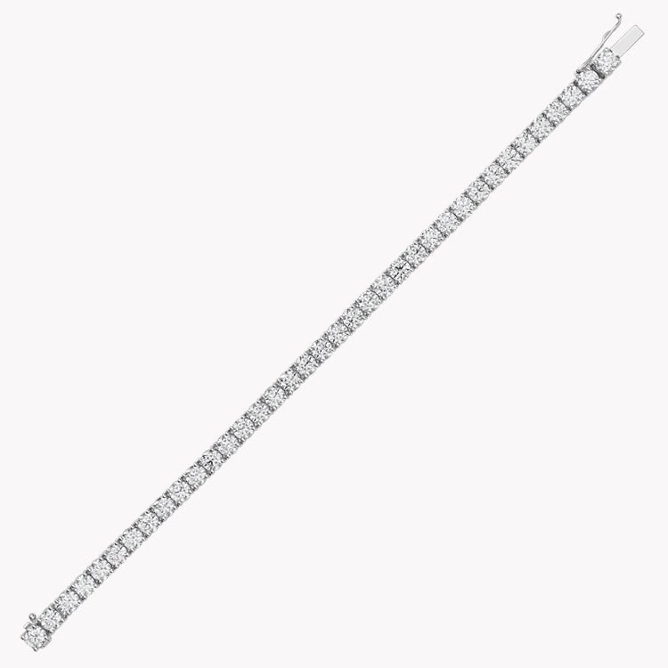 Brilliant Cut Diamond Line Bracelet Brilliant Cut, Four Claw Set_2