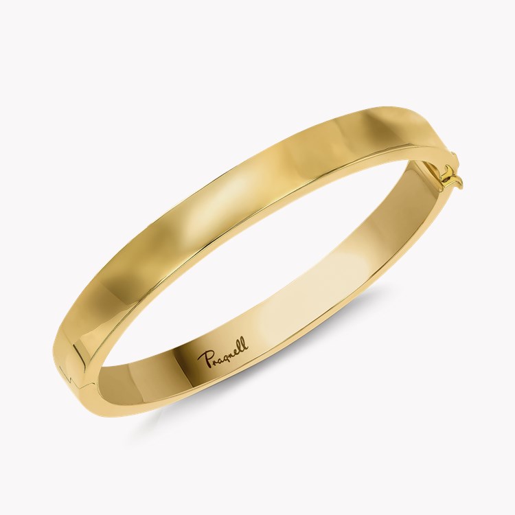 Plain Polished 8mm Square Bangle _3