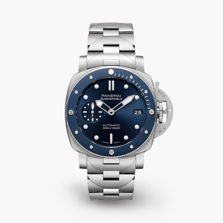 Panerai Submersible - 42mm 42mm, Blue Dial, Baton Numerals_1