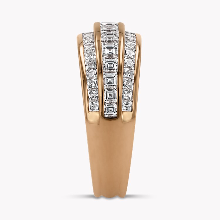Manhattan Classic Diamond Ring Carre & French Cut, Channel Set_4