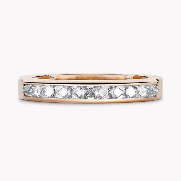 RockChic Domed Diamond Ring 0.56CT in Rose Gold Princess Cut, Channel Set_2